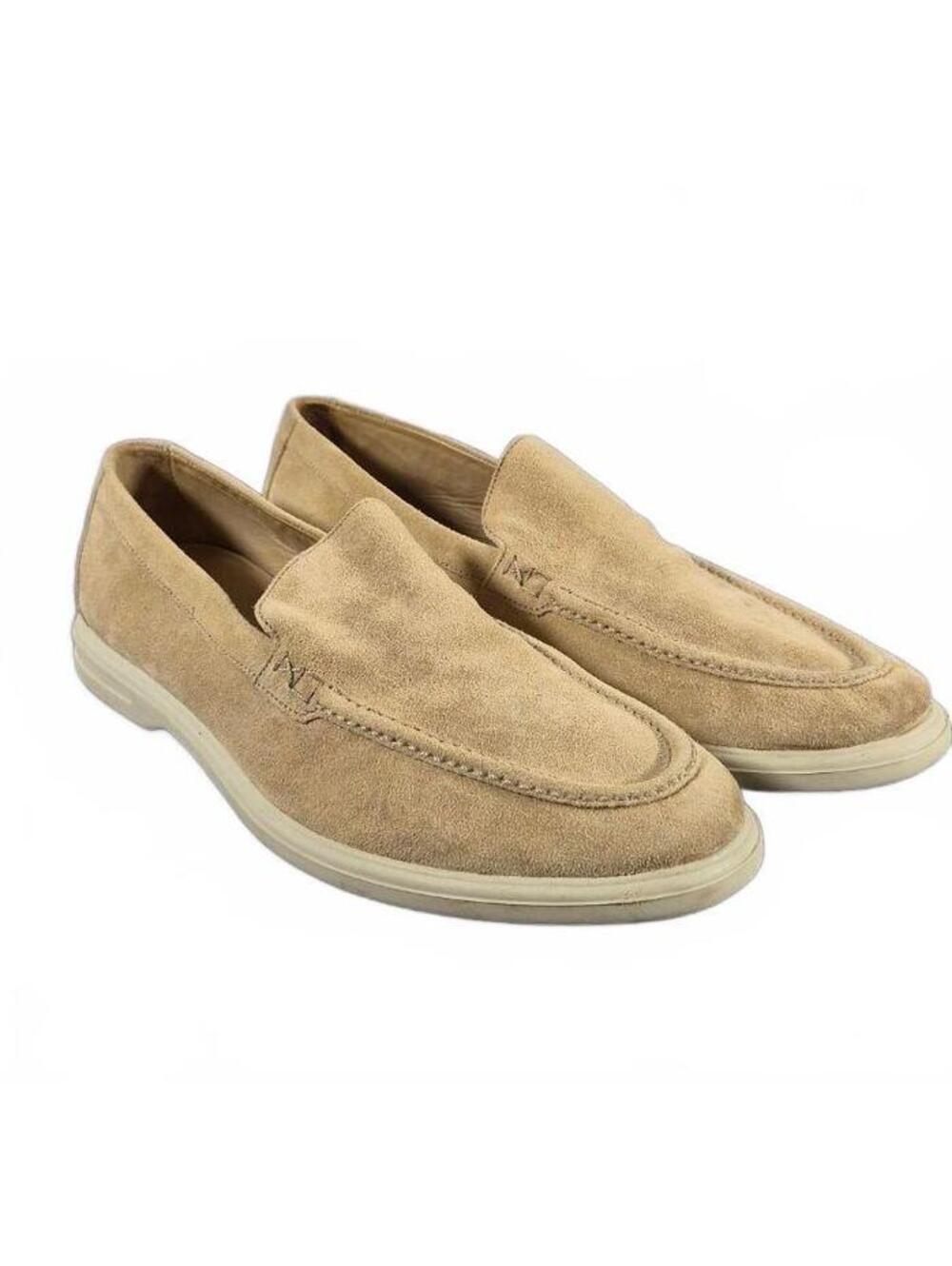 Peter Millar Men’s Beige Suede Loafers Size 8M Made in Brazil
